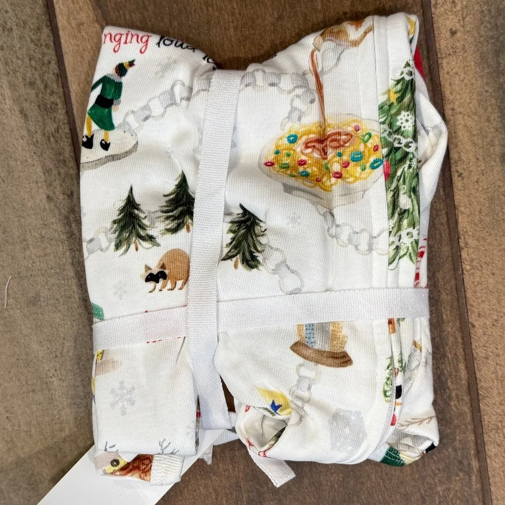 ORGANIC CHRISTMAS THE ELF MOVIE BABY PAJAMAS - PBK